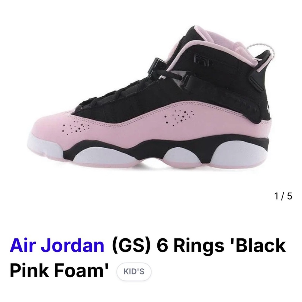 Air Jordan 6 Ring Sneakers size 6Y
